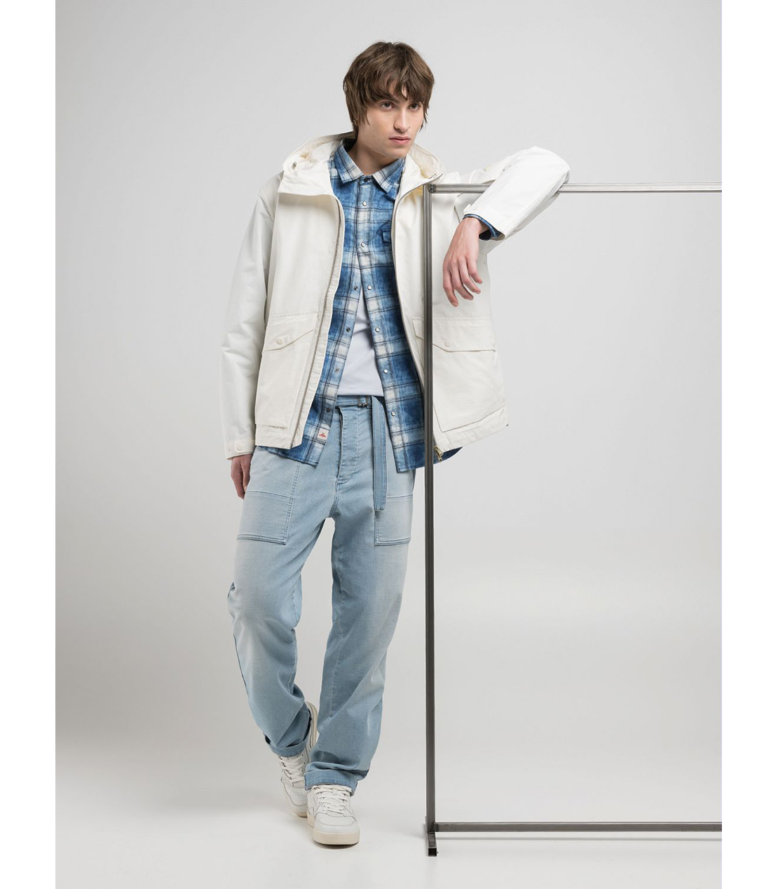 ストレートフィット ストレッチデニム 詳細画像 ライトブルー 3